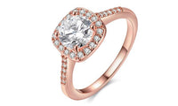 18K Gold-Plated Halo Ring Made with Swarovski Crystals - mosquito-blue.myshopify.com