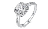 18K Gold-Plated Halo Ring Made with Swarovski Crystals - mosquito-blue.myshopify.com