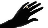 18K Gold-Plated Halo Ring Made with Swarovski Crystals - mosquito-blue.myshopify.com